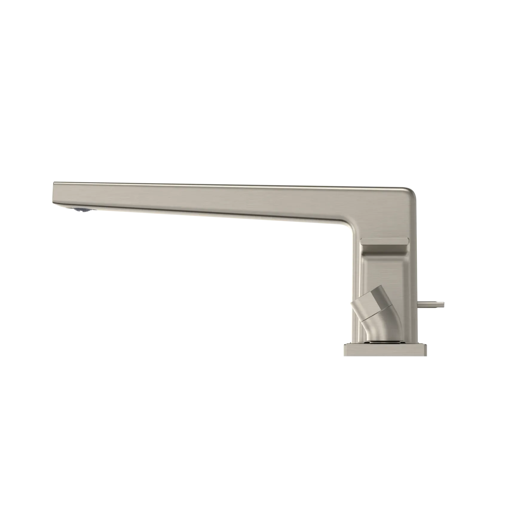 TOTO GB Two-Handle Deck-Mount Roman Tub Filler Trim with Handshower, Brushed Nickel, Brass, TBG10202U#BN