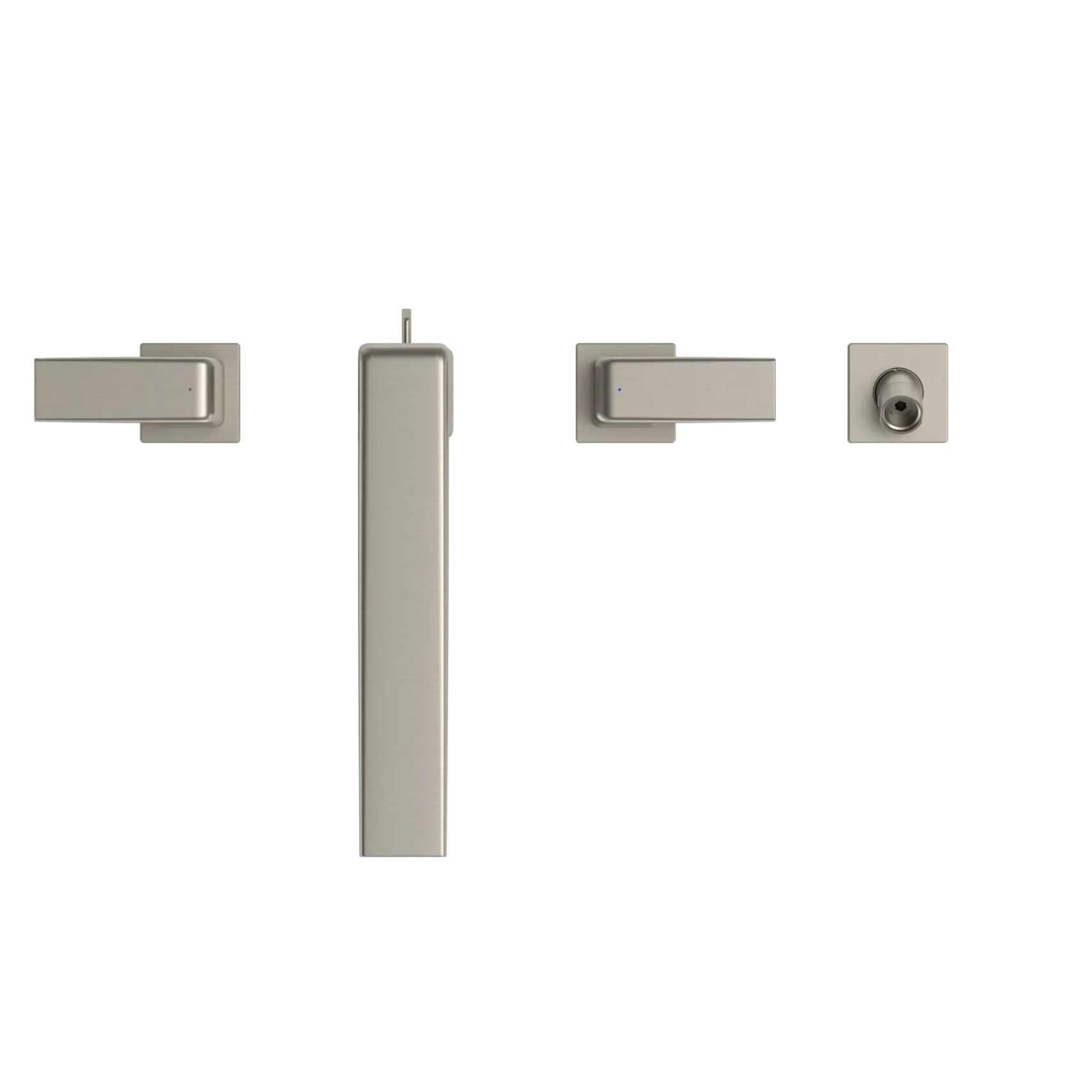 TOTO GB Two-Handle Deck-Mount Roman Tub Filler Trim with Handshower, Brushed Nickel, Brass, TBG10202U#BN