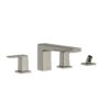 TOTO GB Two-Handle Deck-Mount Roman Tub Filler Trim with Handshower, Polished Nickel, Brass, TBG10202U#PN