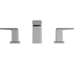 TOTO GB Two-Handle Deck-Mount Roman Tub Filler Trim, Polished Chrome, Brass, TBG10201U#CP