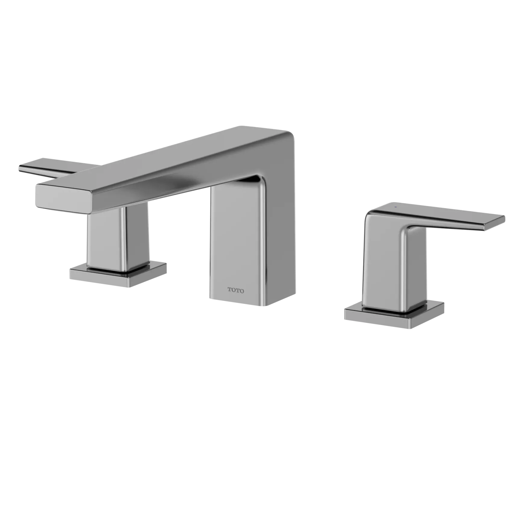 TOTO GB Two-Handle Deck-Mount Roman Tub Filler Trim, Polished Chrome, Brass, TBG10201U#CP