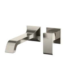 TOTO GC 1.2 GPM Wall-Mount Single-Handle Long Bathroom Faucet with COMFORT GLIDE Technology, Polished Nickel, Brass, TLG08308U#PN