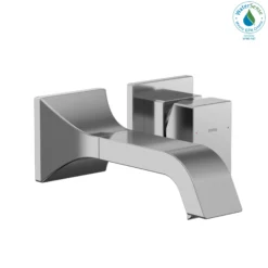 TOTO GC 1.2 GPM Wall-Mount Single-Handle Bathroom Faucet with COMFORT GLIDE Technology, Polished Chrome, Brass, TLG08307U#CP