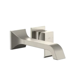 TOTO GC 1.2 GPM Wall-Mount Single-Handle Long Bathroom Faucet with COMFORT GLIDE Technology, Brushed Nickel, Brass, TLG08308U#BN