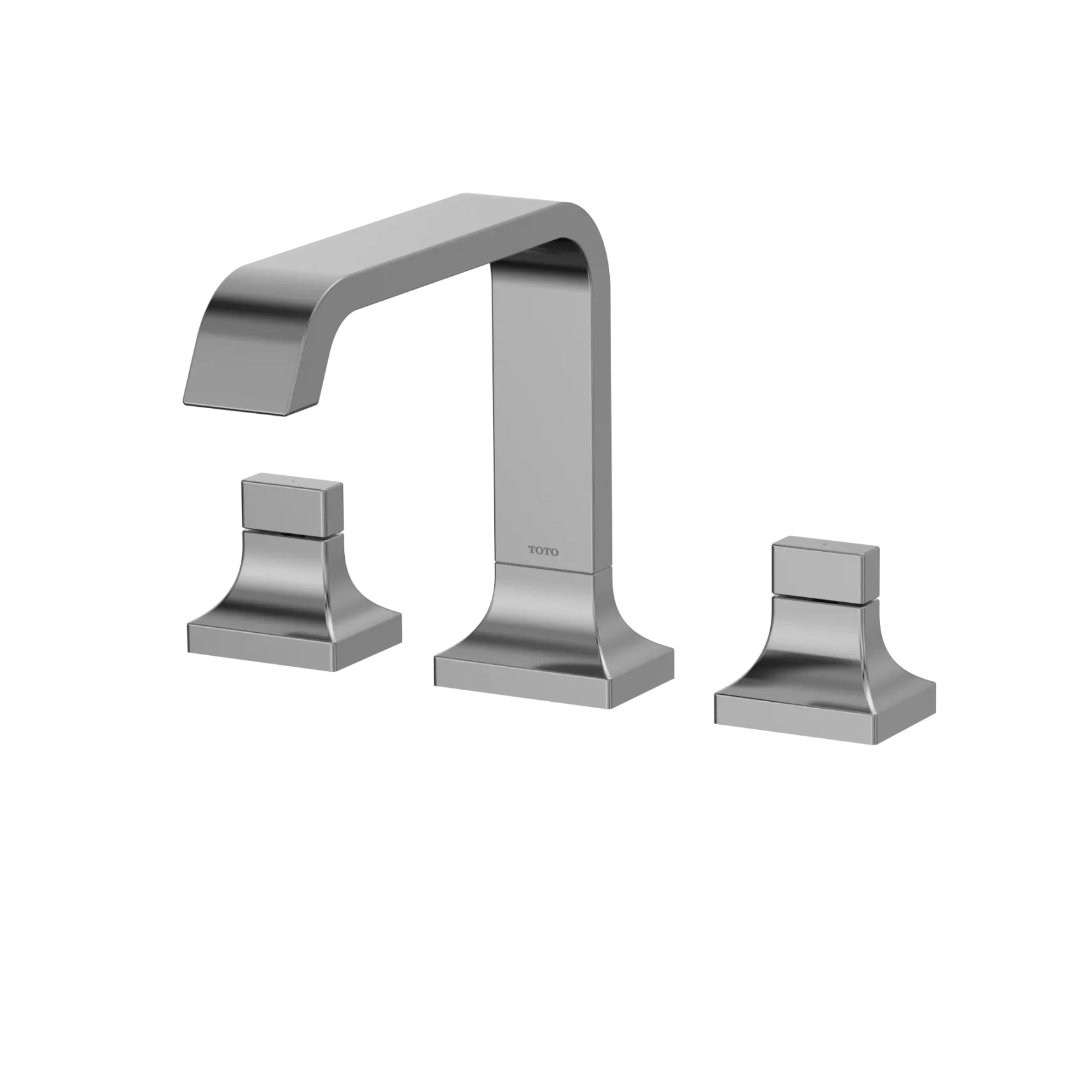 TOTO GC Two-Handle Deck-Mount Roman Tub Filler Trim, Polished Chrome Nickel, Brass, TBG08201U#CP