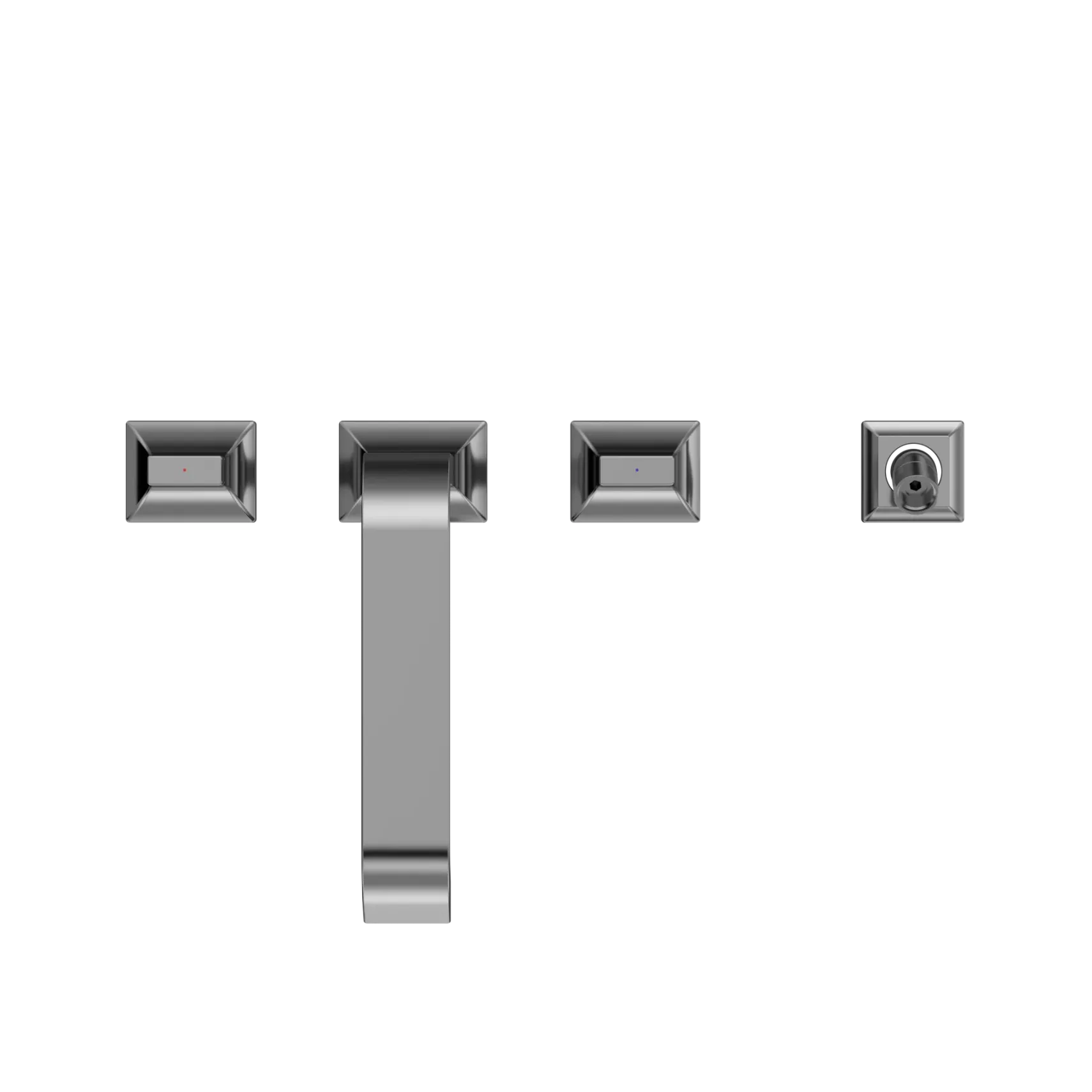 TOTO GC Two-Handle Deck-Mount Roman Tub Filler Trim with Handshower, Polished Chrome, Brass, TBG08202U#CP
