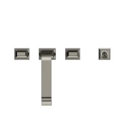 TOTO GC Two-Handle Deck-Mount Roman Tub Filler Trim with Handshower, Polished Nickel, Brass, TBG08202U#PN