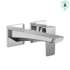 TOTO GE 1.2 GPM Wall-Mount Single-Handle Bathroom Faucet with COMFORT GLIDE Technology, Polished Chrome, Brass, TLG07307U#CP