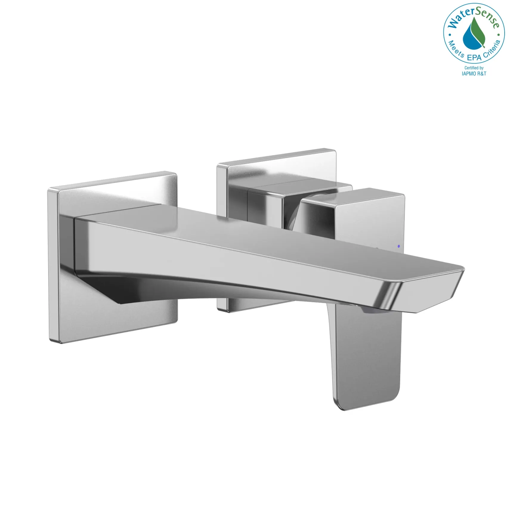 TOTO GE 1.2 GPM Wall-Mount Single-Handle Bathroom Faucet with COMFORT GLIDE Technology, Polished Chrome, Brass, TLG07307U#CP