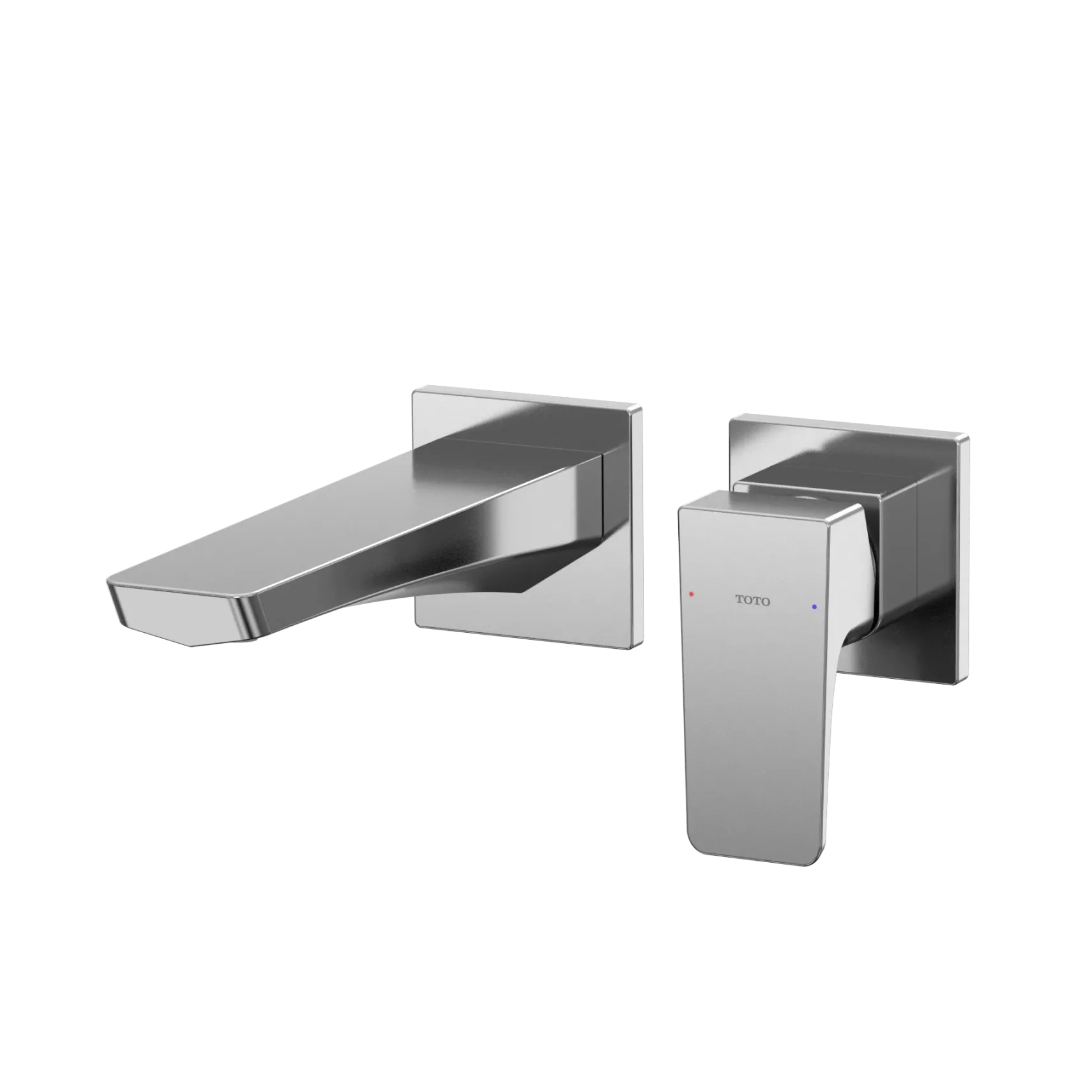 TOTO GE 1.2 GPM Wall-Mount Single-Handle Bathroom Faucet with COMFORT GLIDE Technology, Polished Chrome, Brass, TLG07307U#CP