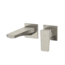 TOTO GE 1.2 GPM Wall-Mount Single-Handle Bathroom Faucet with COMFORT GLIDE Technology, Brushed Nickel, Brass, TLG07307U#BN