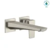 TOTO GE 1.2 GPM Wall-Mount Single-Handle Long Bathroom Faucet with COMFORT GLIDE Technology, Brushed Nickel, Brass, TLG07308U#BN