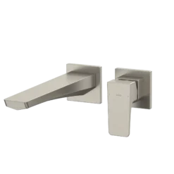 TOTO GE 1.2 GPM Wall-Mount Single-Handle Long Bathroom Faucet with COMFORT GLIDE Technology, Brushed Nickel, Brass, TLG07308U#BN