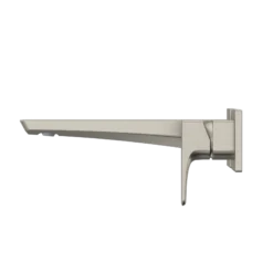 TOTO GE 1.2 GPM Wall-Mount Single-Handle Long Bathroom Faucet with COMFORT GLIDE Technology, Brushed Nickel, Brass, TLG07308U#BN