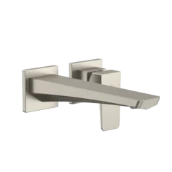 TOTO GE 1.2 GPM Wall-Mount Single-Handle Long Bathroom Faucet with COMFORT GLIDE Technology, Brushed Nickel, Brass, TLG07308U#BN