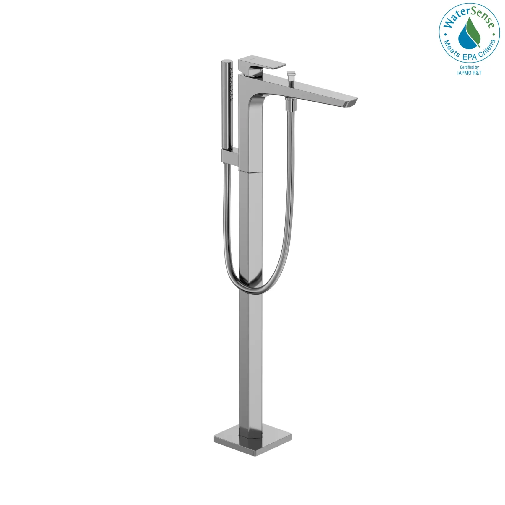 TOTO GE Single-Handle Free Standing Tub Filler with Handshower, Polished Chrome, Brass, TBG07306U#CP