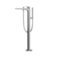 TOTO GE Single-Handle Free Standing Tub Filler with Handshower, Polished Chrome, Brass, TBG07306U#CP