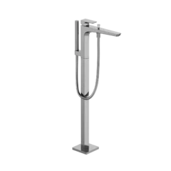 TOTO GE Single-Handle Free Standing Tub Filler with Handshower, Polished Chrome, Brass, TBG07306U#CP