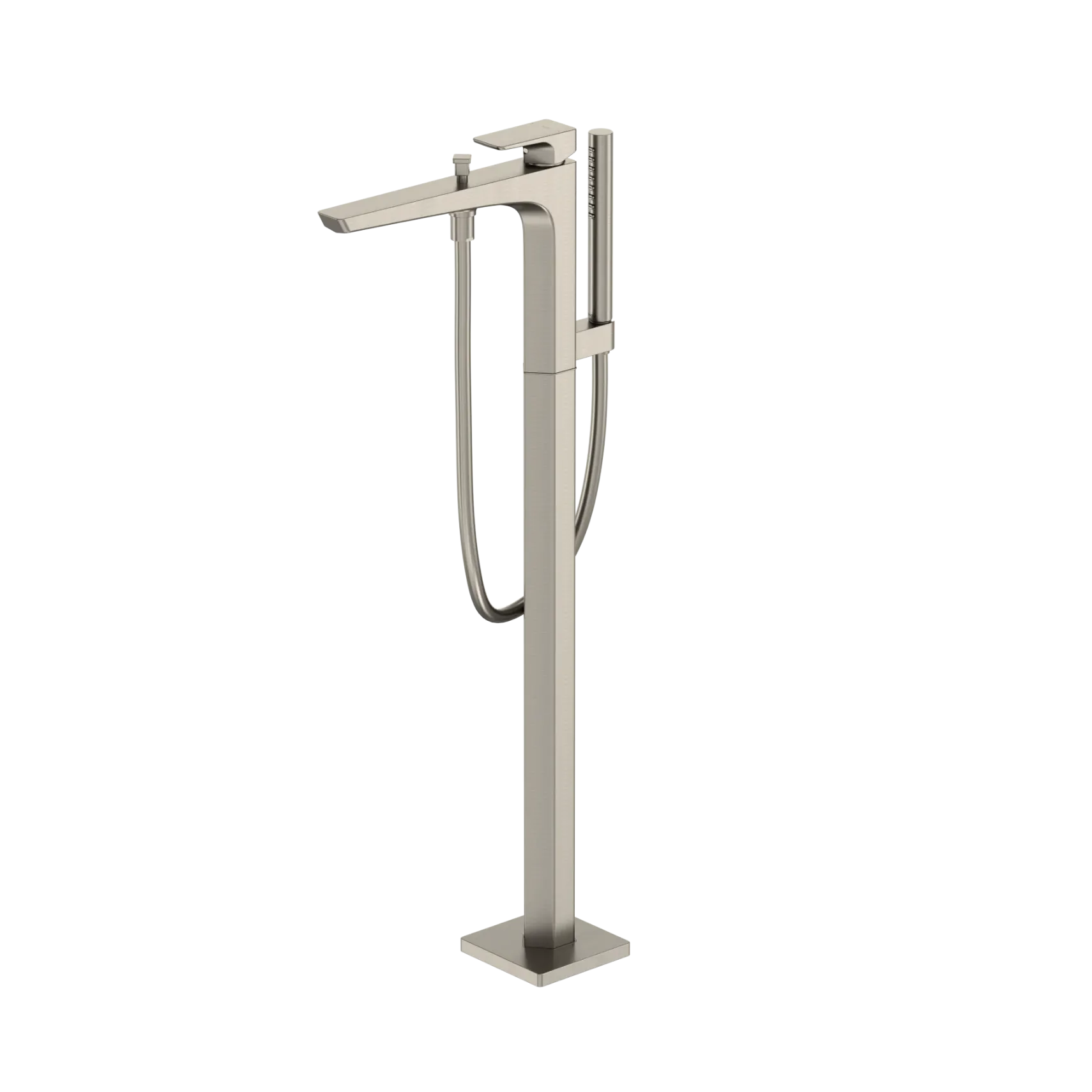 TOTO GE Single-Handle Free Standing Tub Filler with Handshower, Brushed Nickel, Brass, TBG07306U#BN