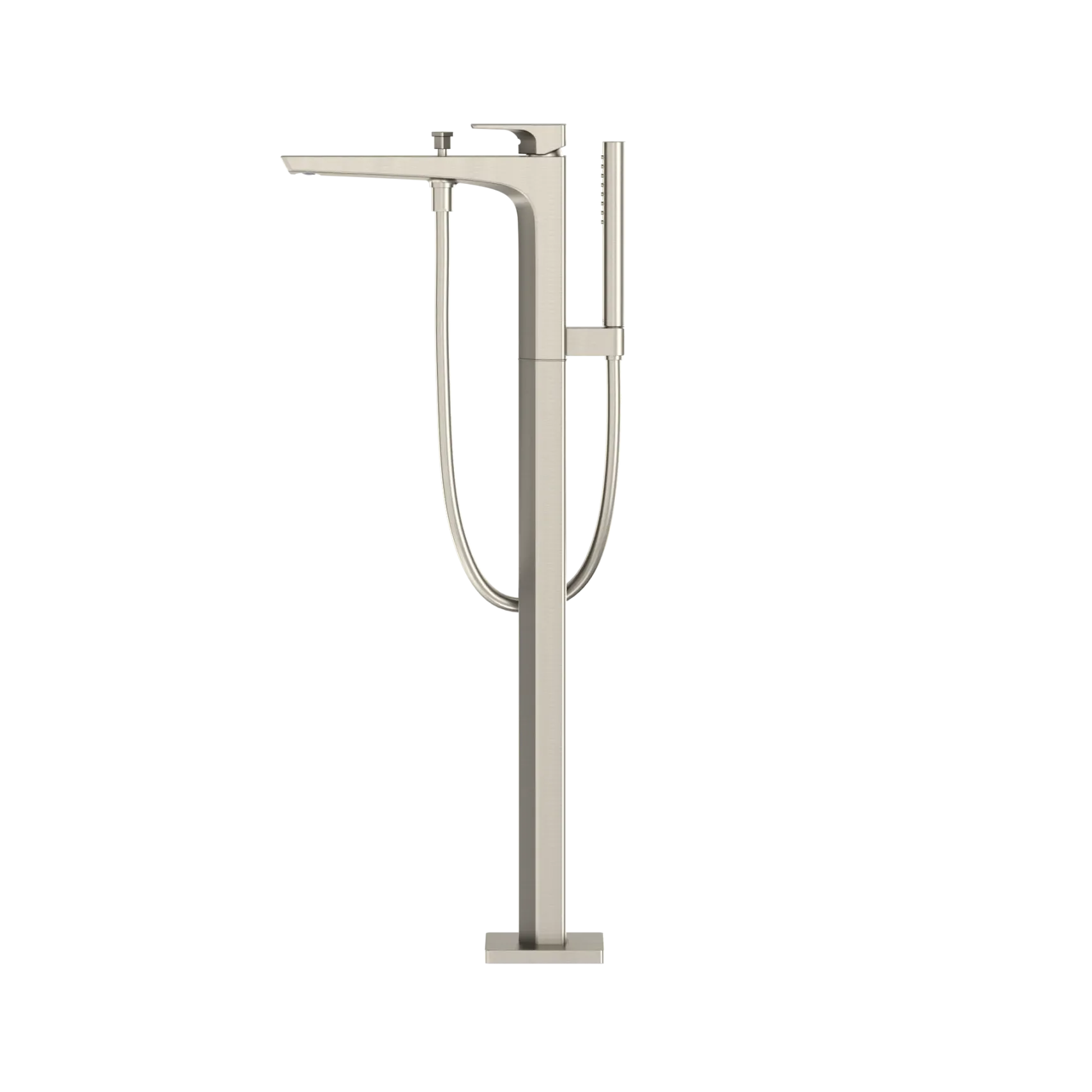 TOTO GE Single-Handle Free Standing Tub Filler with Handshower, Brushed Nickel, Brass, TBG07306U#BN