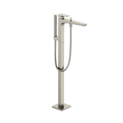 TOTO GE Single-Handle Free Standing Tub Filler with Handshower, Brushed Nickel, Brass, TBG07306U#BN