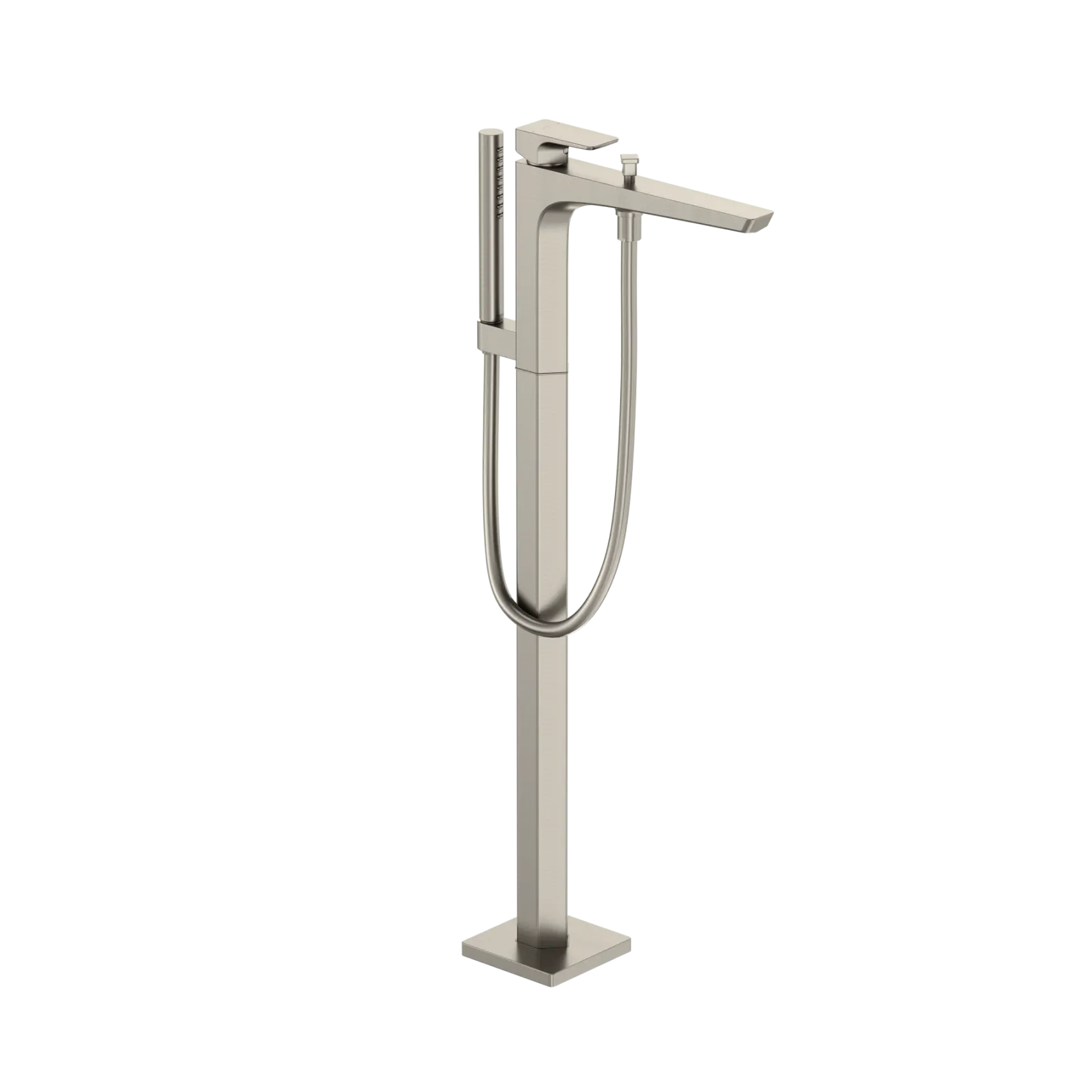 TOTO GE Single-Handle Free Standing Tub Filler with Handshower, Brushed Nickel, Brass, TBG07306U#BN