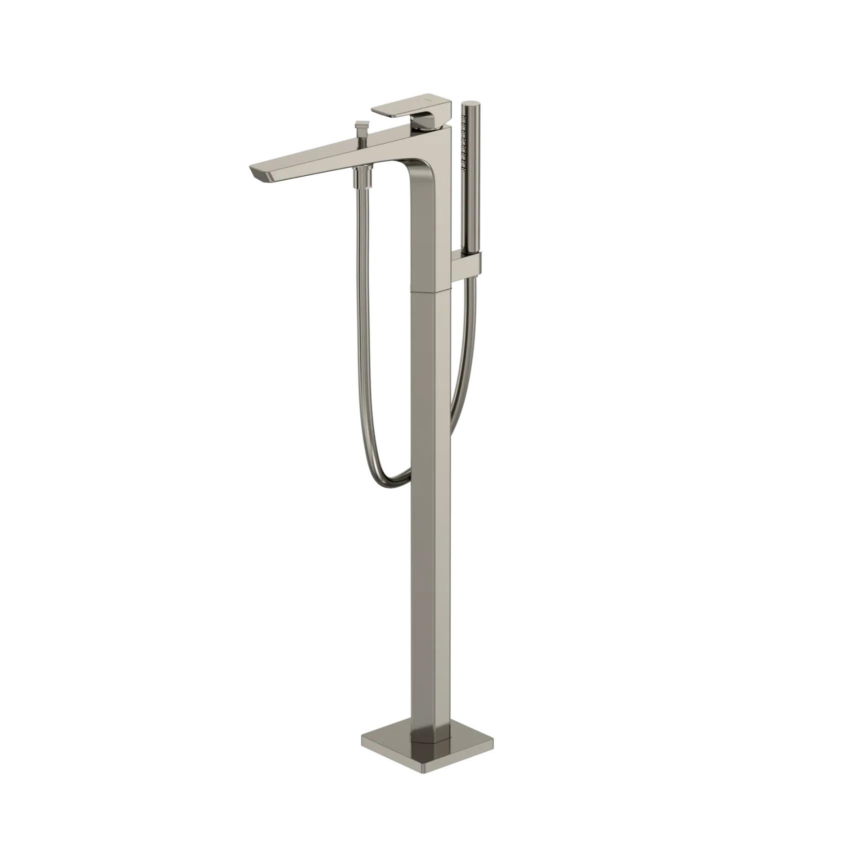 TOTO GE Single-Handle Free Standing Tub Filler with Handshower, Polished Nickel, Brass, TBG07306U#PN