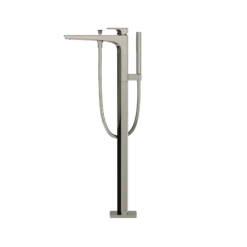 TOTO GE Single-Handle Free Standing Tub Filler with Handshower, Polished Nickel, Brass, TBG07306U#PN