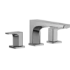 TOTO GE Two-Handle Deck-Mount Roman Tub Filler Trim, Polished Chrome, Brass, TBG07201U#CP