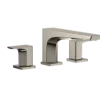 TOTO GE Two-Handle Deck-Mount Roman Tub Filler Trim, Polished Nickel, Brass, TBG07201U#PN