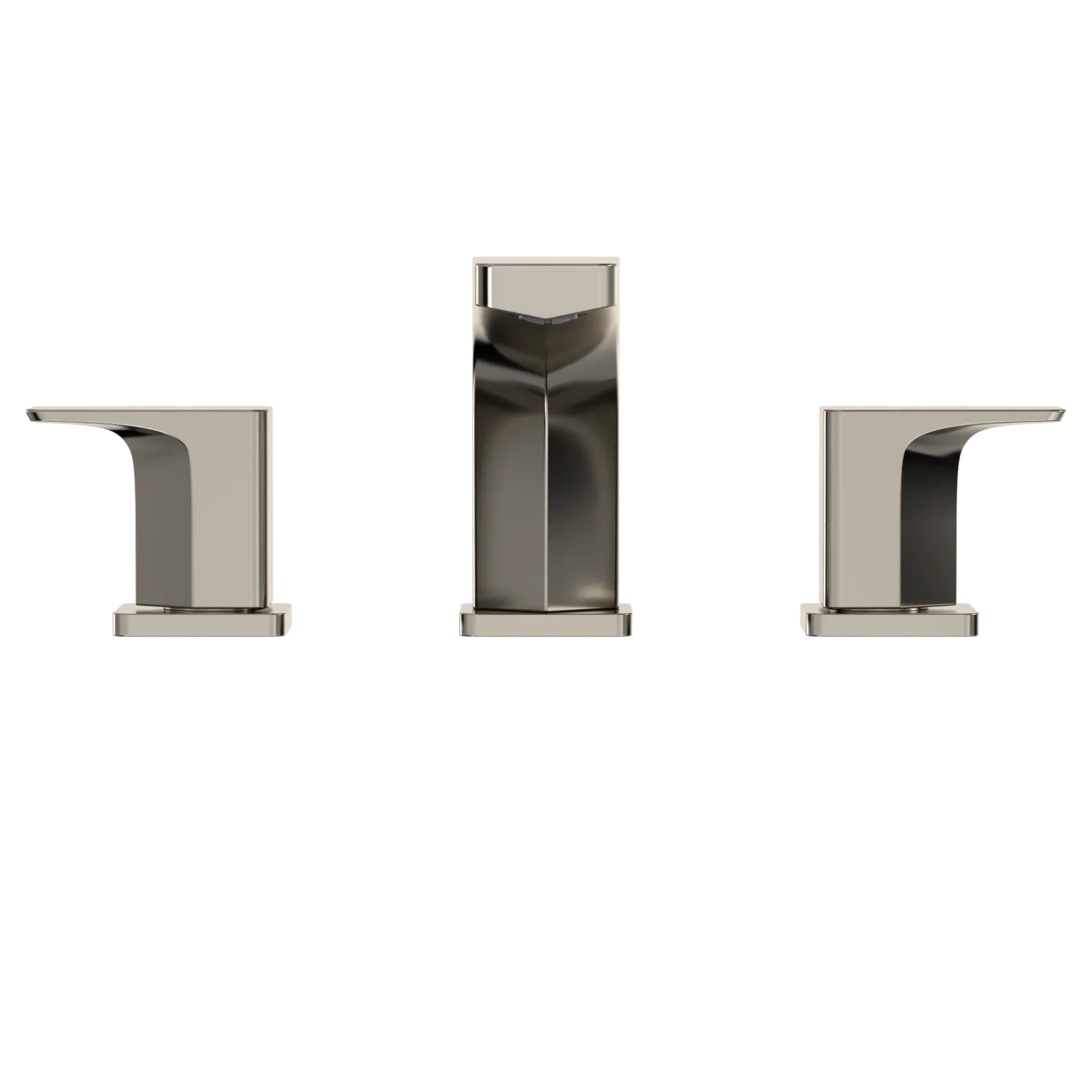 TOTO GE Two-Handle Deck-Mount Roman Tub Filler Trim, Polished Nickel, Brass, TBG07201U#PN