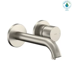 TOTO GF 1.2 GPM Wall-Mount Single-Handle Bathroom Faucet with COMFORT GLIDE Technology, Brushed Nickel, Brass, TLG11307U#BN