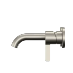 TOTO GF 1.2 GPM Wall-Mount Single-Handle Bathroom Faucet with COMFORT GLIDE Technology, Brushed Nickel, Brass, TLG11307U#BN