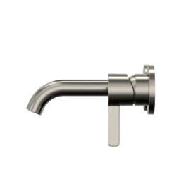 TOTO GF 1.2 GPM Wall-Mount Single-Handle Bathroom Faucet with COMFORT GLIDE Technology, Polished Nickel, Brass, TLG11307U#PN