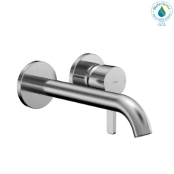TOTO GF 1.2 GPM Wall-Mount Single-Handle Long Bathroom Faucet with COMFORT GLIDE Technology, Polished Chrome, Brass, TLG11308U#CP