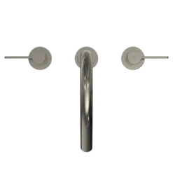 TOTO GF Two Lever Handle Deck-Mount Roman Tub Filler Trim, Polished Nickel, Brass, TBG11201UA#PN