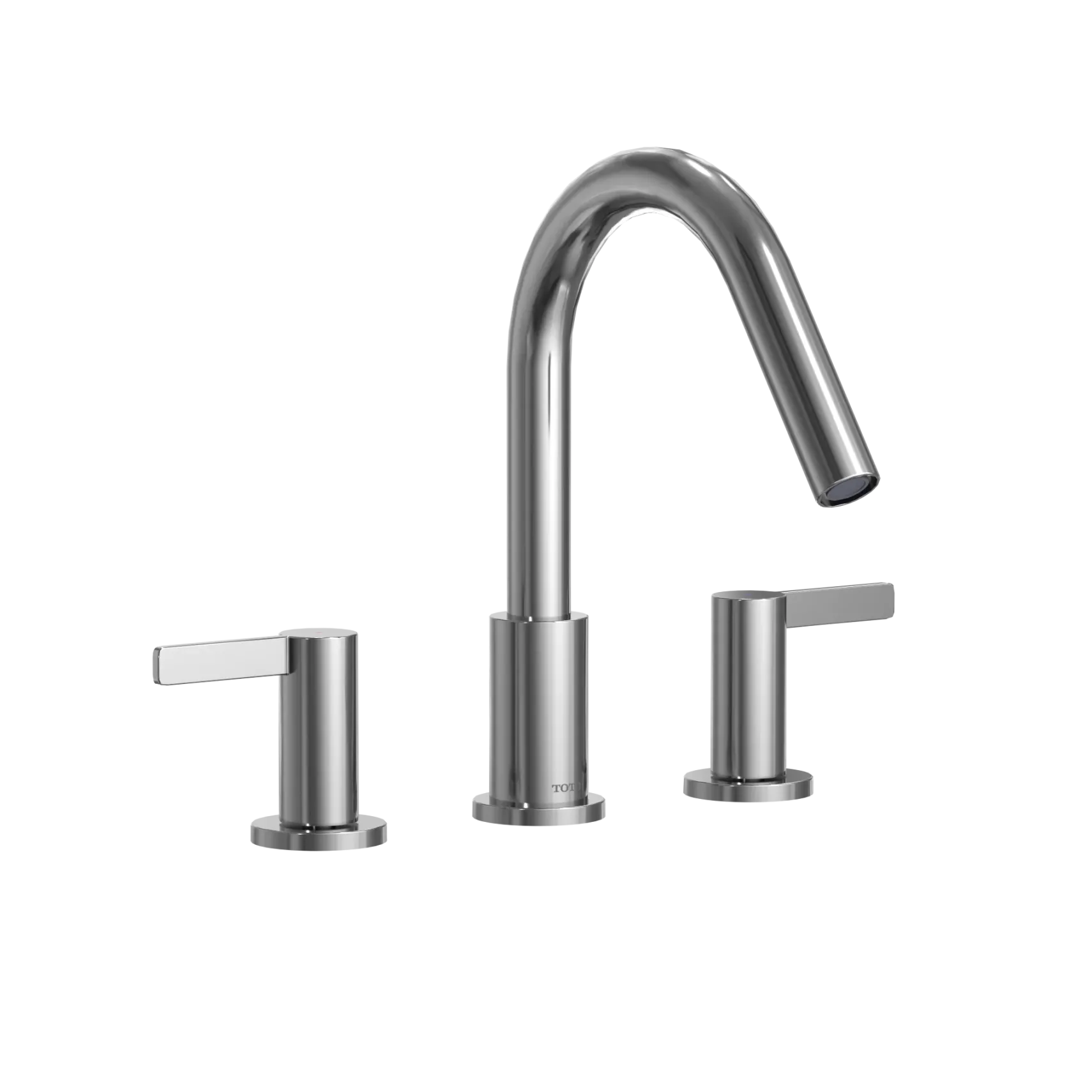 TOTO GF Two Lever Handle Deck-Mount Roman Tub Filler Trim, Polished Chrome, Brass, TBG11201UA#CP