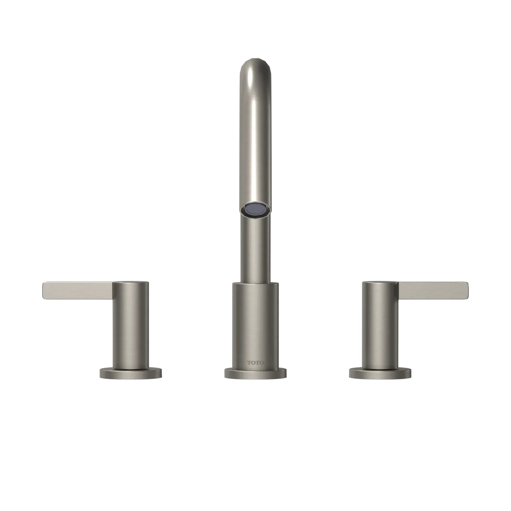 TOTO GF Two Lever Handle Deck-Mount Roman Tub Filler Trim, Brushed Nickel, Brass, TBG11201UA#BN