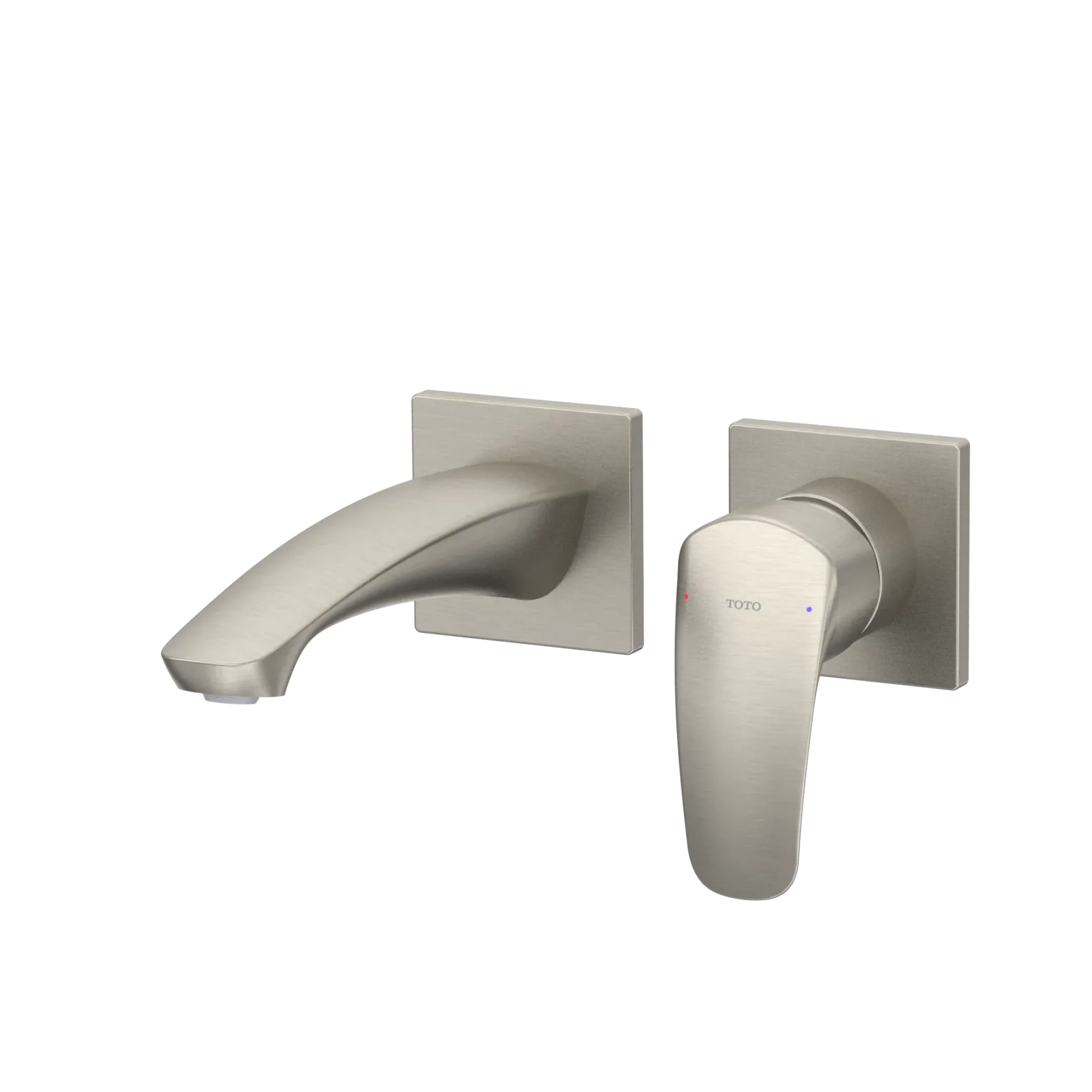 TOTO GM 1.2 GPM Wall-Mount Single-Handle Bathroom Faucet with COMFORT GLIDE Technology, Brushed Nickel, Brass, TLG09307U#BN