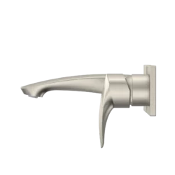 TOTO GM 1.2 GPM Wall-Mount Single-Handle Bathroom Faucet with COMFORT GLIDE Technology, Brushed Nickel, Brass, TLG09307U#BN