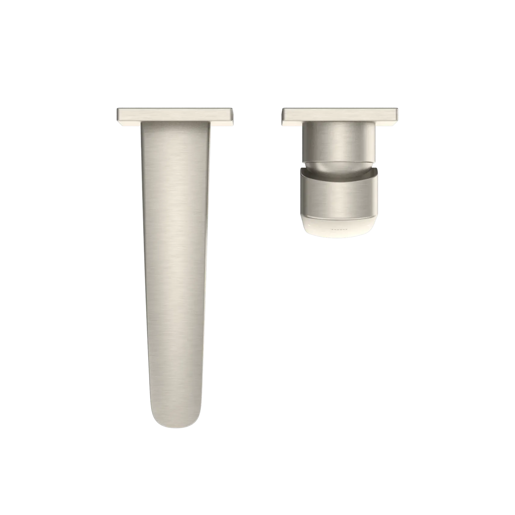 TOTO GM 1.2 GPM Wall-Mount Single-Handle Bathroom Faucet with COMFORT GLIDE Technology, Brushed Nickel, Brass, TLG09307U#BN