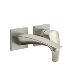 TOTO GM 1.2 GPM Wall-Mount Single-Handle Bathroom Faucet with COMFORT GLIDE Technology, Brushed Nickel, Brass, TLG09307U#BN