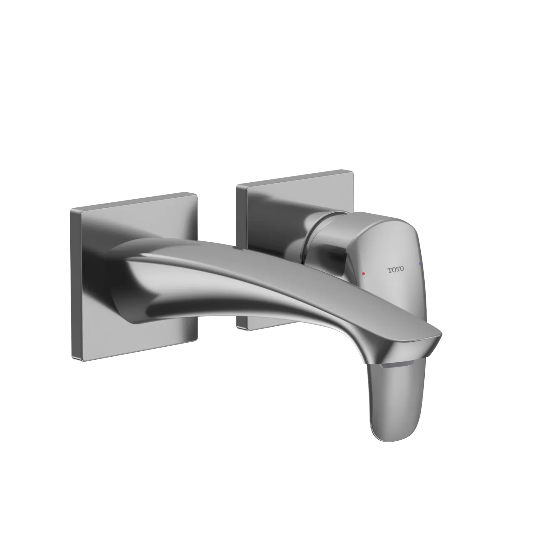 TOTO GM 1.2 GPM Wall-Mount Single-Handle Bathroom Faucet with COMFORT GLIDE Technology, Polished Chrome, Brass, TLG09307U#CP