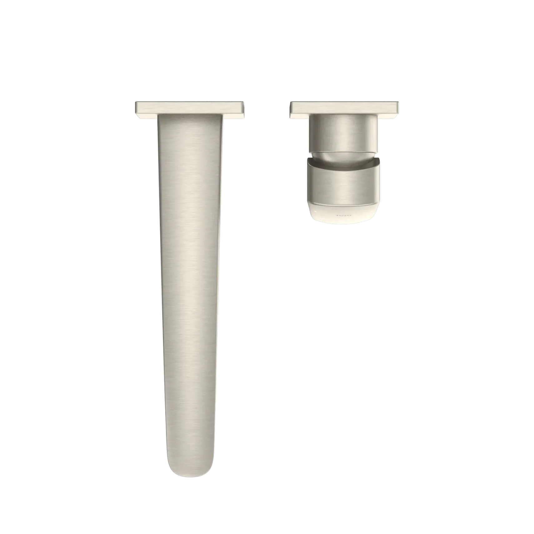 TOTO GM 1.2 GPM Wall-Mount Single-Handle Long Bathroom Faucet with COMFORT GLIDE Technology, Brushed Nickel, Brass, TLG09308U#BN