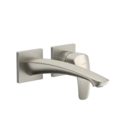 TOTO GM 1.2 GPM Wall-Mount Single-Handle Long Bathroom Faucet with COMFORT GLIDE Technology, Brushed Nickel, Brass, TLG09308U#BN