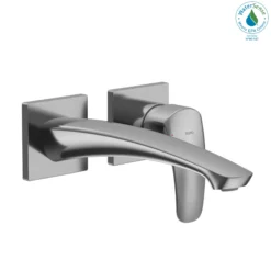 TOTO GM 1.2 GPM Wall-Mount Single-Handle Long Bathroom Faucet with COMFORT GLIDE Technology, Polished Chrome, Brass, TLG09308U#CP