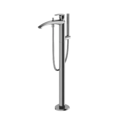 TOTO GM Single-Handle Free Standing Tub Filler with Handshower, Polished Chrome, Brass, TBG09306U#CP