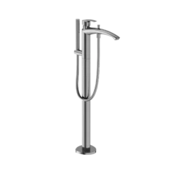 TOTO GM Single-Handle Free Standing Tub Filler with Handshower, Polished Chrome, Brass, TBG09306U#CP