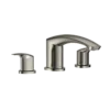 TOTO GM Two-Handle Deck-Mount Roman Tub Filler Trim, Polished Nickel, Brass, TBG09201U#PN