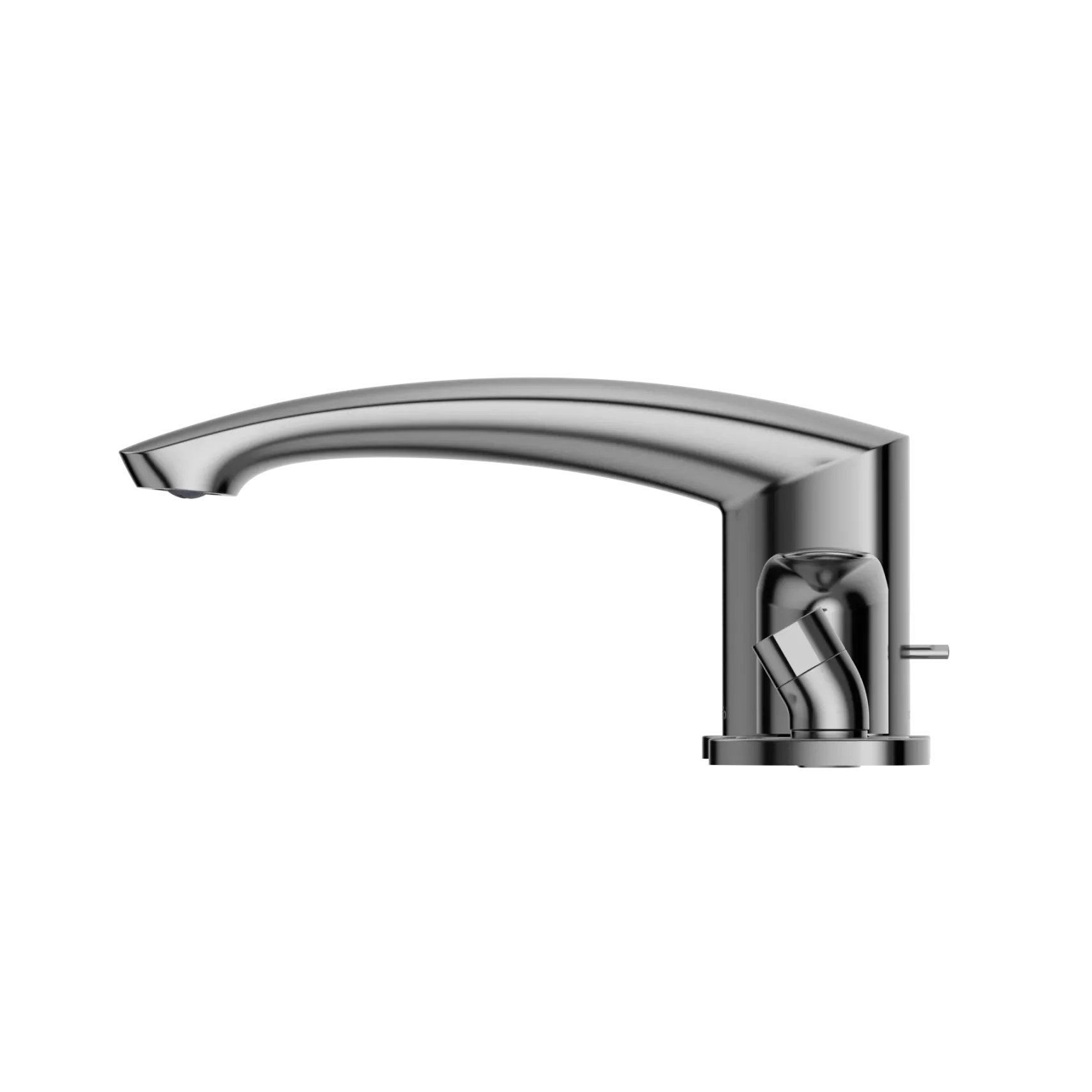 TOTO GM Two-Handle Deck-Mount Roman Tub Filler Trim with Handshower, Polished Chrome, Brass, TBG09202U#CP